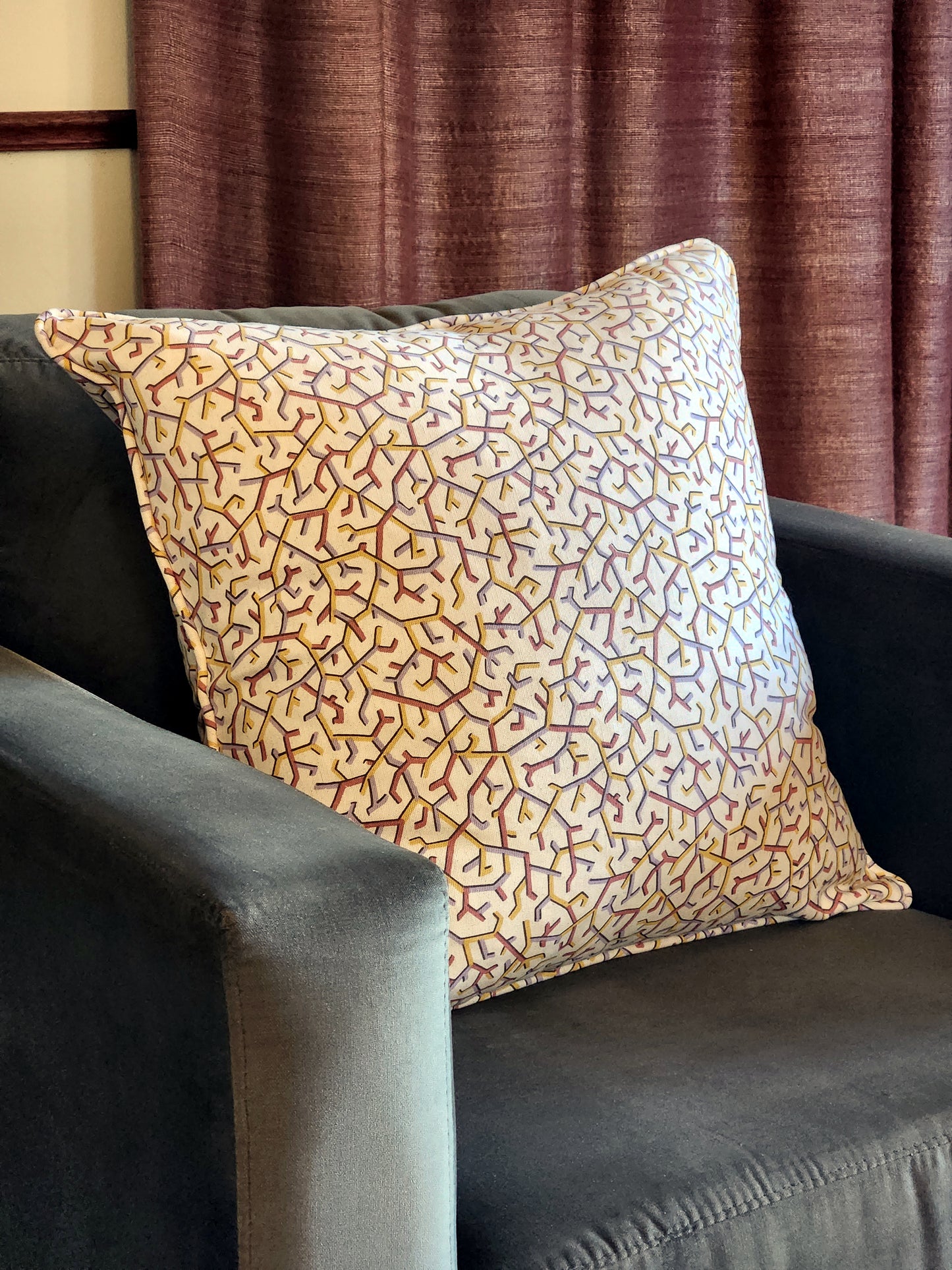 Cushion cover by Ming Green Cloth Co.