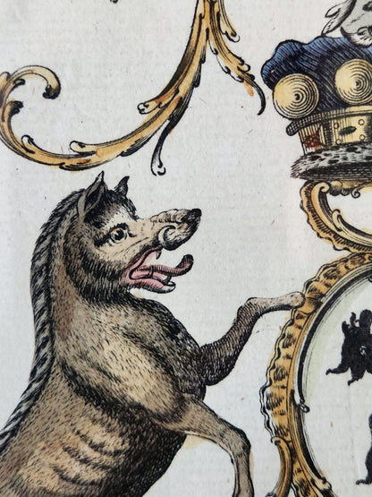 Arms of the 1st Baron Delamere