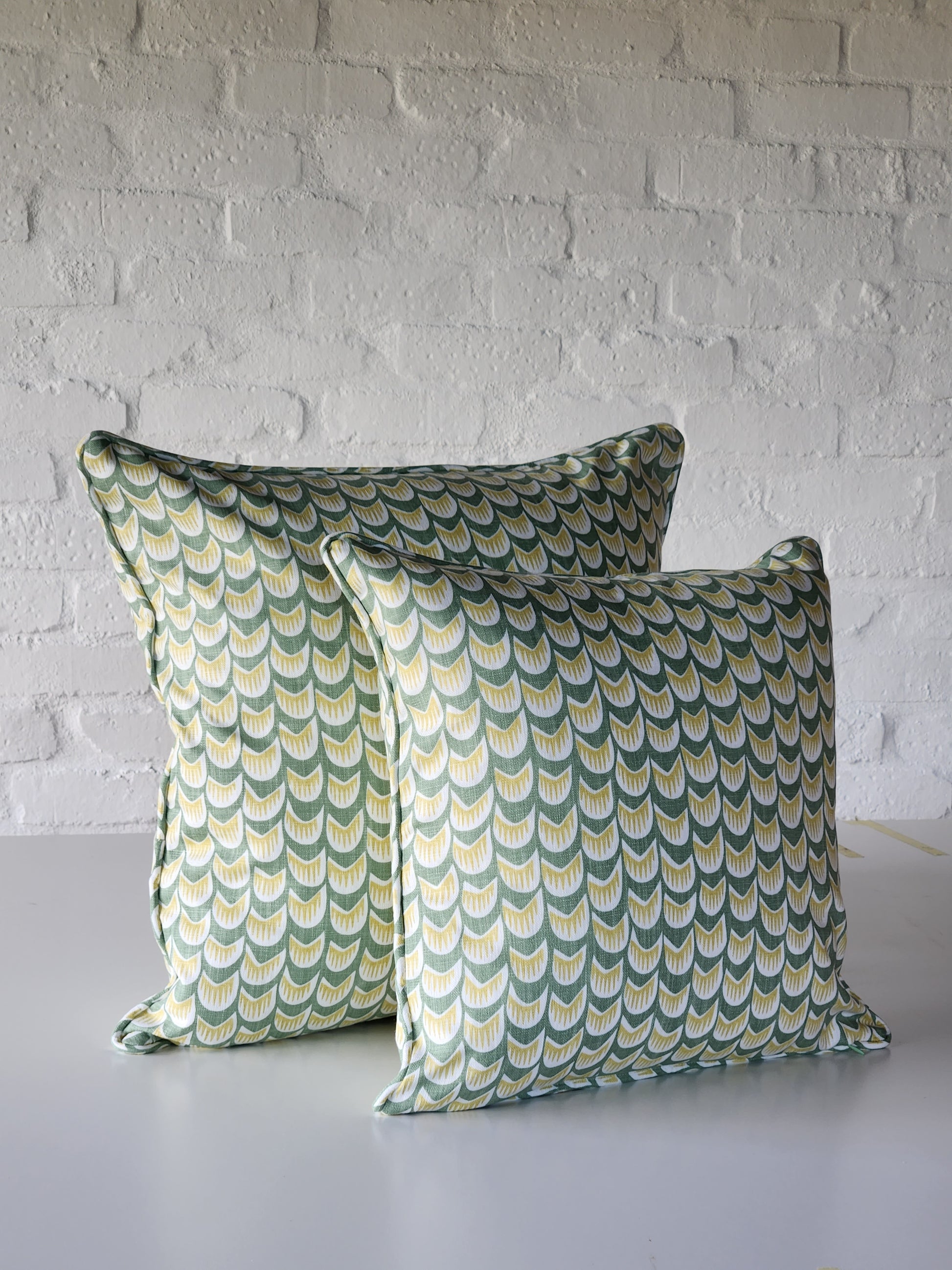 Cushion covers bt Ming Green Cloth Co.
