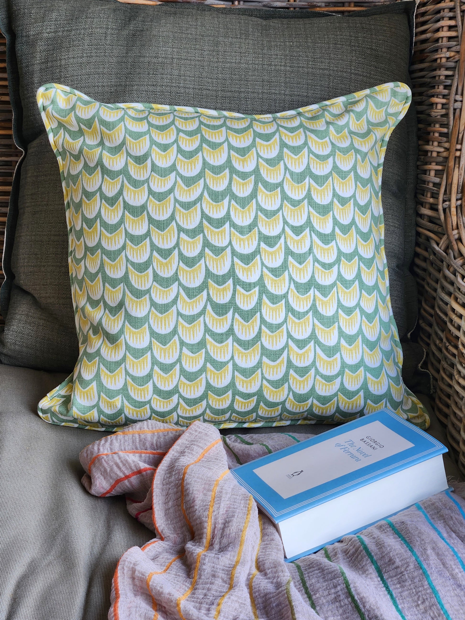 Cushion cover by Ming Green Cloth Co.