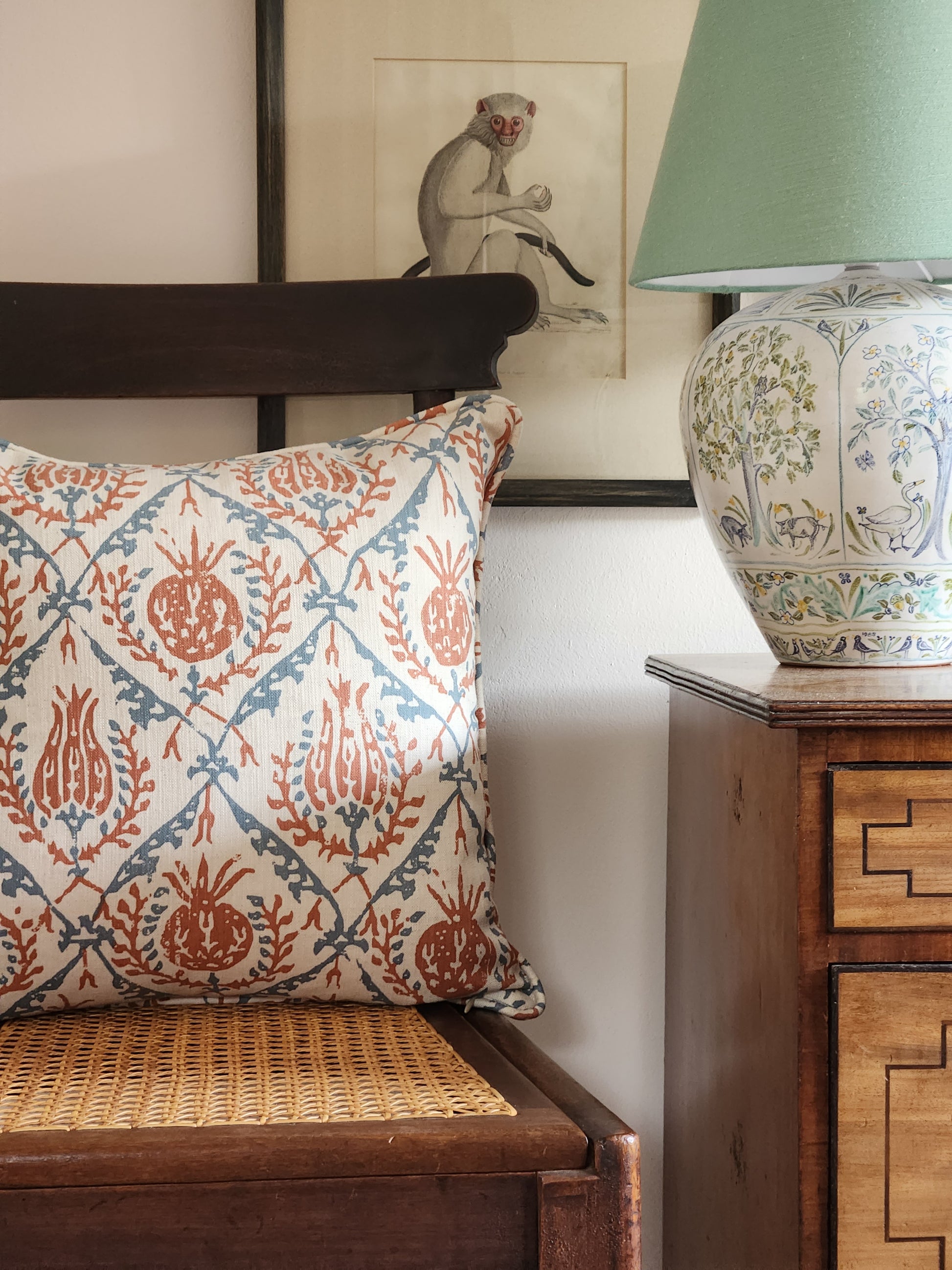 Cushion cover by Ming Green Cloth Co.